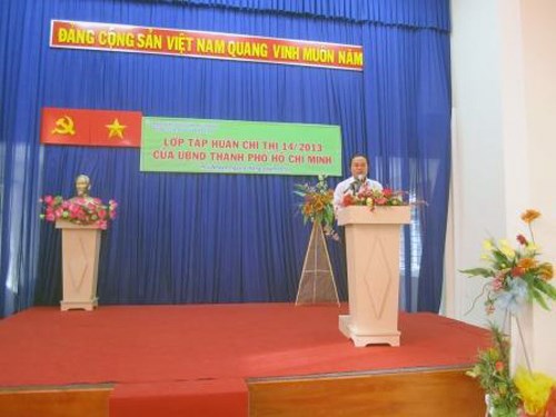 Phòng giáo dục – đào tạo tổ chức
lớp tập huấn chỉ thị 14/2013 của ubnd thành phố hồ chí minh
